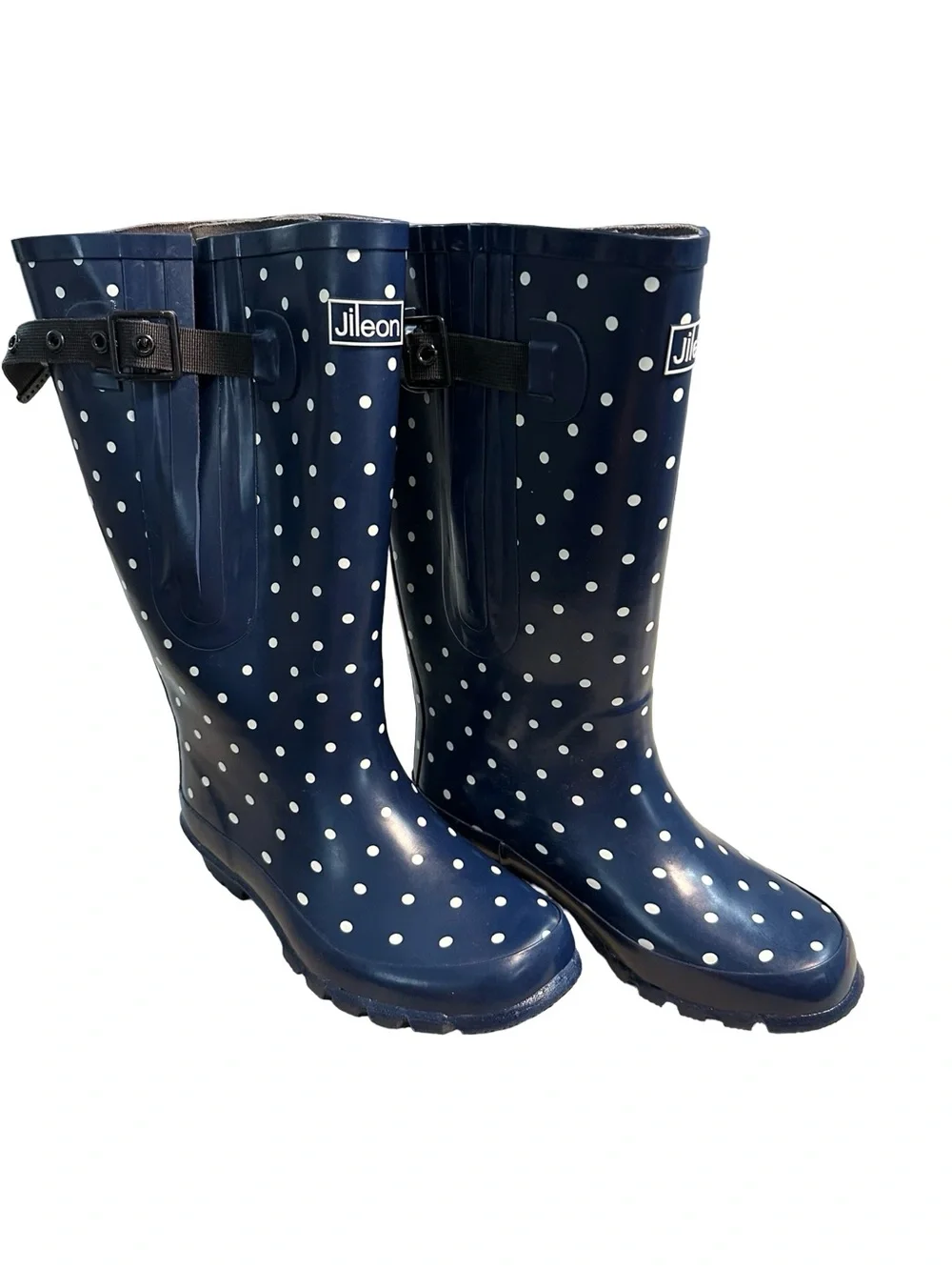 NWOT Jileon Extra Wide Calf Womens' Rain Boots, Size 7.